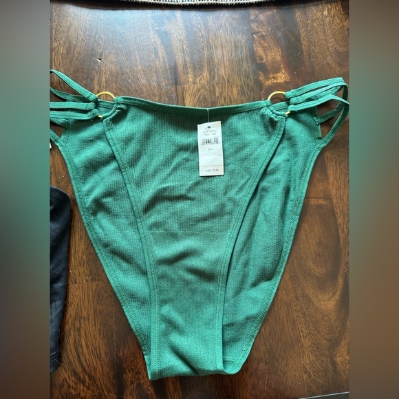 Aerie Offline Real Me ribbed longline sports bra with panty set size large NWT - Picture 7 of 9